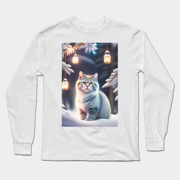 Little Cute British Shorthair Long Sleeve T-Shirt by Enchanted Reverie